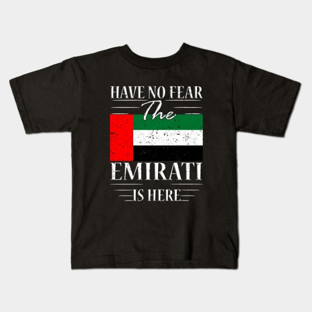 Have No Fear The Emirati Is Here Kids T-Shirt by silvercoin